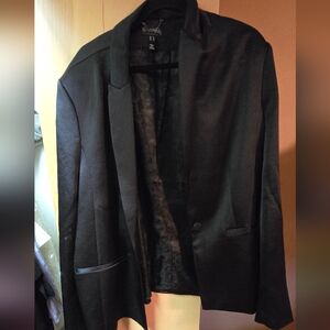 Black Satin Suit Jacket
